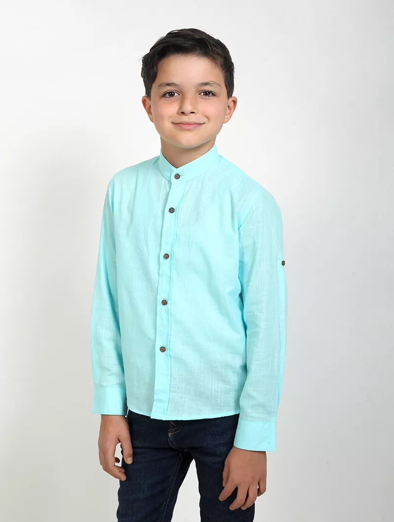 Chemise col Mao garçon